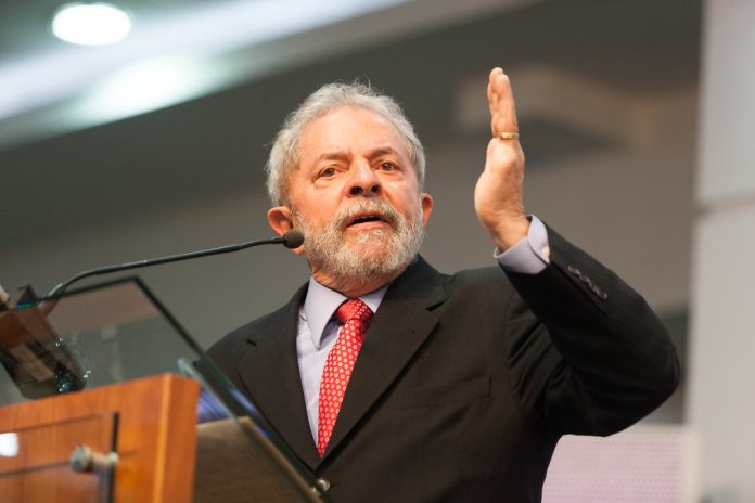 На снимката Луис Инасио Лула да СилваБразилският ляв лидер Луис
