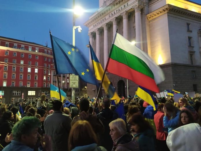 Шествие в подкрепа на Украйна в София 24 март 2022