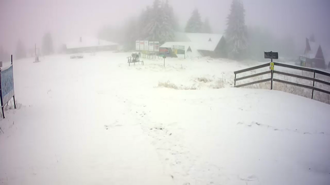 Натрупана е нова снежна покривкаОбилен сняг вали в Пампорово Нови