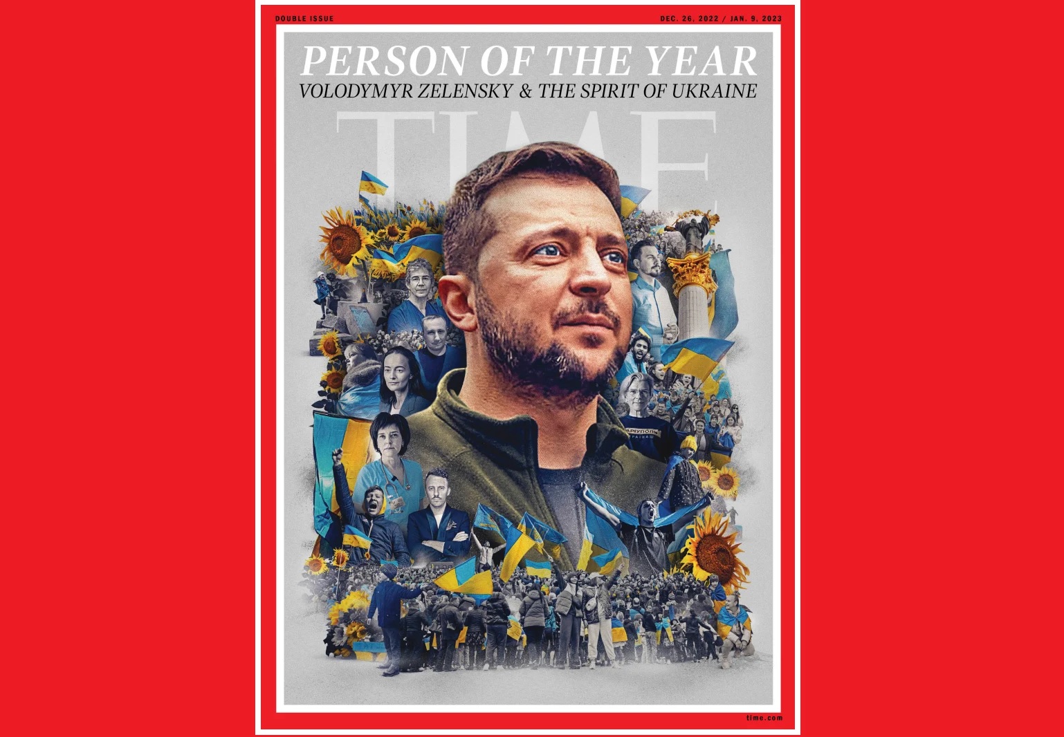 Списание Time определи украинския президент Володимир Зеленски и украинския дух