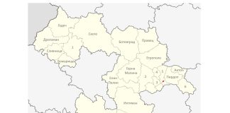 София област, карта