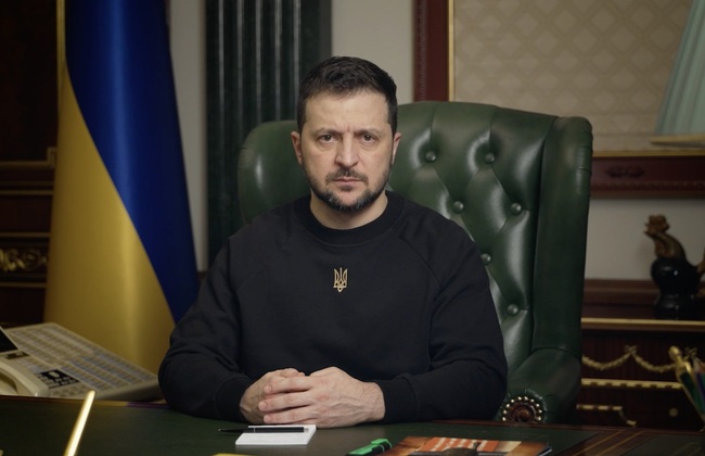 Украинският президент Володимир Зеленски отправя видеообръщение Снимка БТАОбобщаваме по важните събития