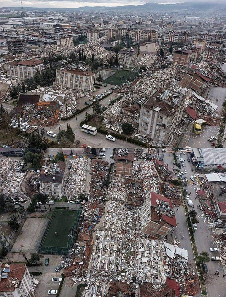 Кадър от опустошителното земетресение в ТурцияБроят на жертвите на земетресението
