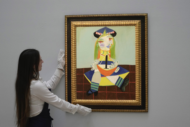 Портрет на дъщерята на Пабло Пикасо – Мая рисуван от