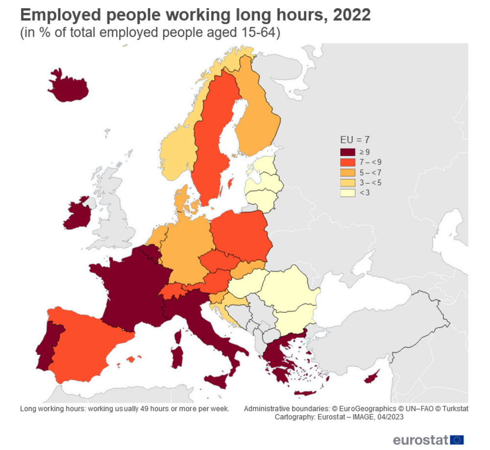 Трудещите се в България полагат най малко извънреден труд в Европийския