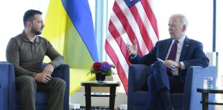 Украинският президент Володимир Зеленски и президентът на САЩ Джо Байдън