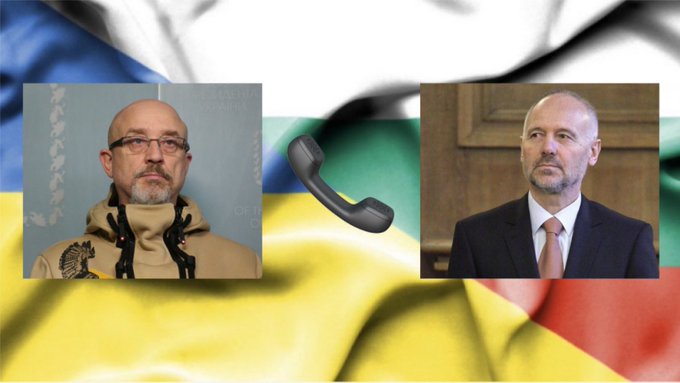 Министърът на отбраната на Украйна Олексий Резников лично благодари на