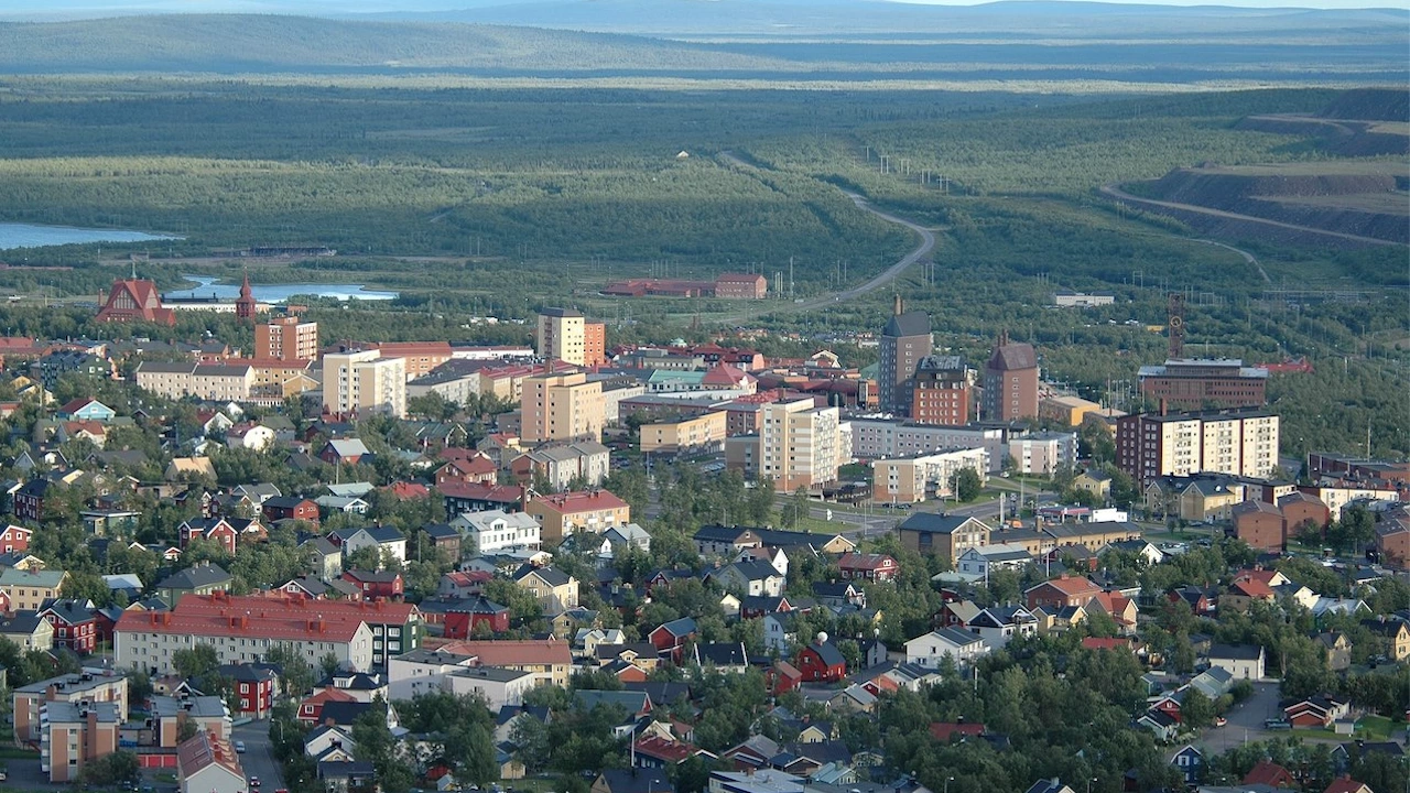Кируна, градче в Северна Швеция с население от около 23