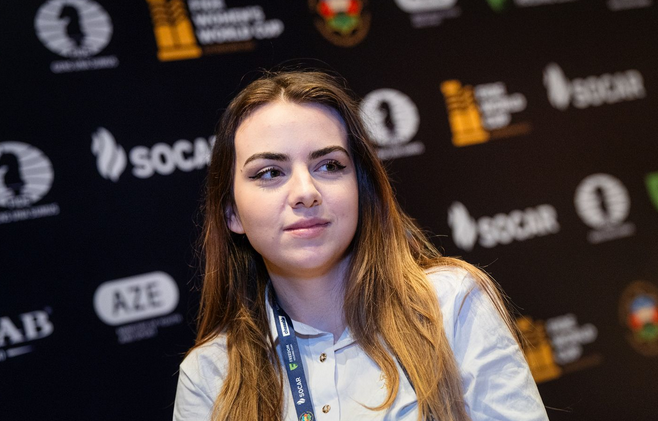Снимка: Нургюл Салимова с първа победа в Турнира на претендентките