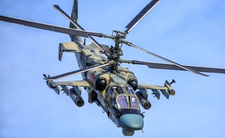 Руските бойни вертолети Ка 52 които активно се използват срещу нашата