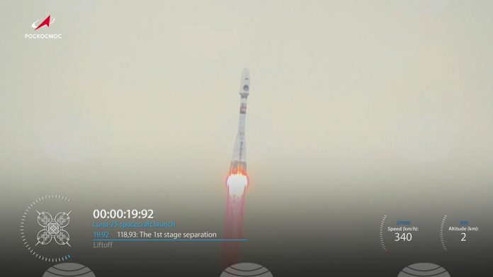 Ето как тържествено полетя руската Луна-25 към Луната. И пристигна. На парчета