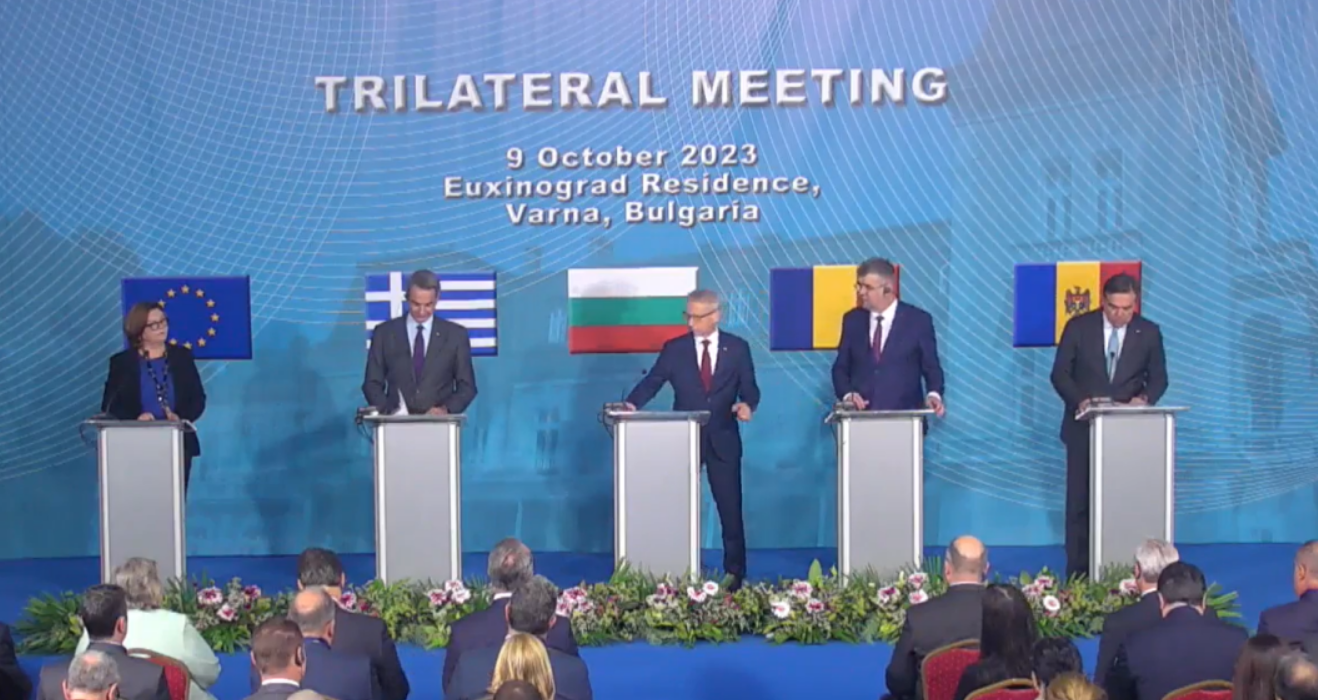 Премиерите на България, Гърция и Румъния – Николай Денков, Кириако