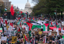 Пропалестински протест във Вашингтон