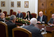 Срещата се проведе в Президентството Снимка: Президентството