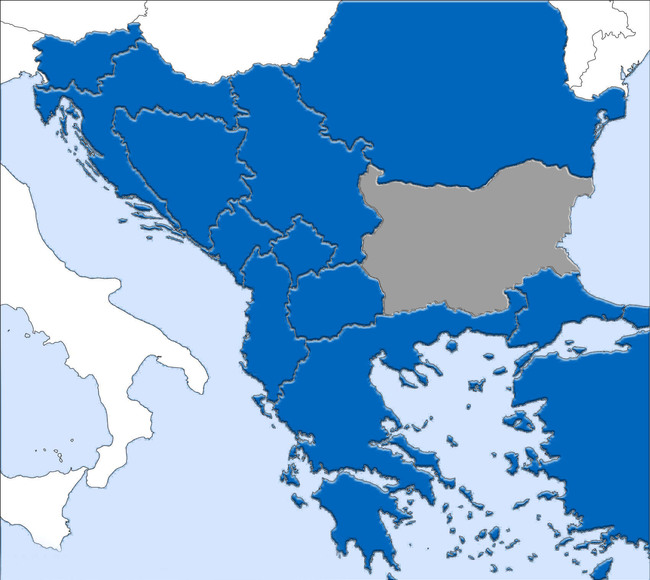 Балкани, карта
