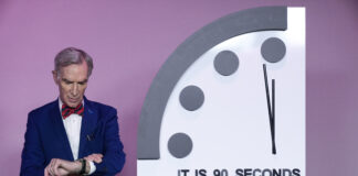 Часовникът на Страшния съд показва 90 секунди преди полунощ през 2024 г.