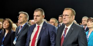 Джевдет Чакъров (вдясно) и Делян Пеевски са двамата съпредседатели на ДПС Снимка: БТА