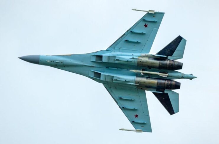 На снимката: Су-35