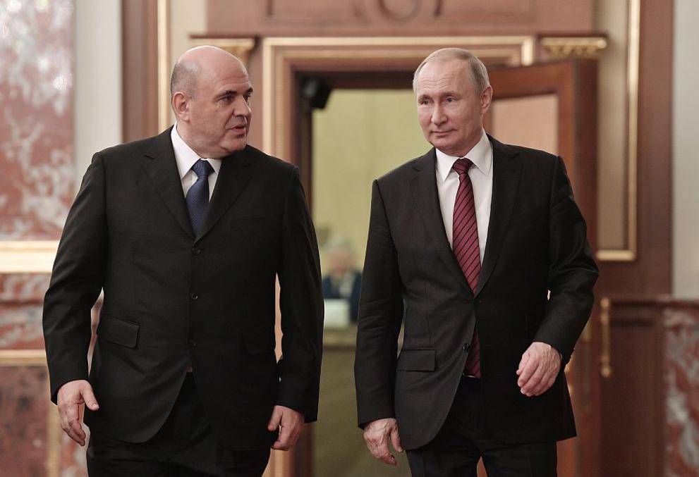 СподелиРуският президент Владимир Путин назначи днес Михаил Мишустин за министър-председател,