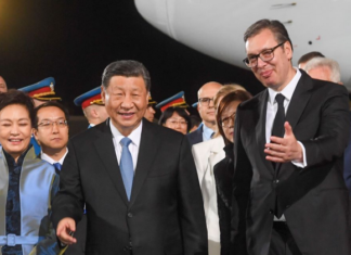 Александър Вучич посрещна китайския президент в Белград
