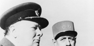 Уинстън Чърчил и генерал Шарл де Гол