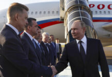 Путин пристигна в Казахстан Снимка: АП