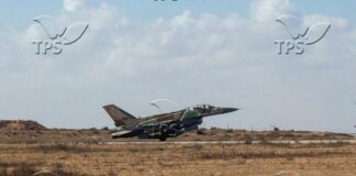 Самолет на израелската армия излита към Южен Ливан Снимка: TPS