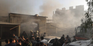 Израел нанесе нови удари по предградие на Дамаск