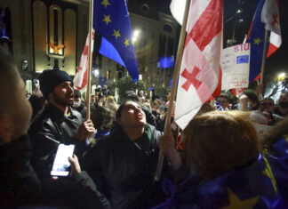 Сблъсъци между полиция и протестиращи в Грузия, след като премиерът замрази преговорите за присъединяване към ЕС