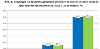 на стоки и услуги се увеличава с 0.1% в сравнение с предходното тримесечие по сезонно изгладени данни. Годишни изменения През третото тримесечие на 2024 г. в сравнение с третото тримесечие на 2023 г. БВП нараства с 2.4%, а БДС - с 2.2% според сезонно изгладените данни (виж табл. 2 от приложението).