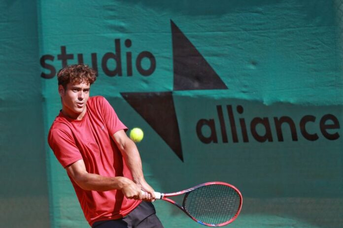 Динко Динев загуби на полуфиналите на турнира от веригата UTR Динко Динев загуби на полуфиналите на турнира от веригата UTR Pro Tennis Tour в Благоевград