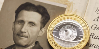 Възпоменателна монета отдава почит към писателя Джордж Оруел по случай 75-годишнината от смъртта му