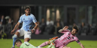 Лионел Меси се отличи с две асистенции за късното равенство на Интер Маями срещу Ню Йорк Сити ФК в МЛС