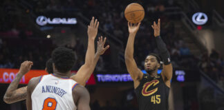 Отборът на Кливланд постигна своята победа под номер 46 в НБА за сезона над Ню Йорк Никс