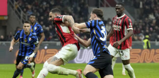 Стефан де Фрай вкара в добавеното време и Интер измъкна точка от Милан в градското дерби