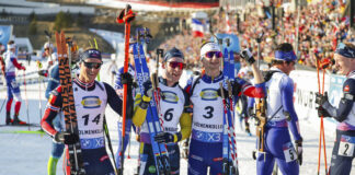 Шведът Себастиан Самуелсон спечели последния старт за сезона от Световната купа по биатлон, Йоханес Тингнес Бьо и Тарей Бьо се сбогуваха със спорта