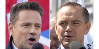 Рафал Тшасковски (вляво) и Карол Навроцки