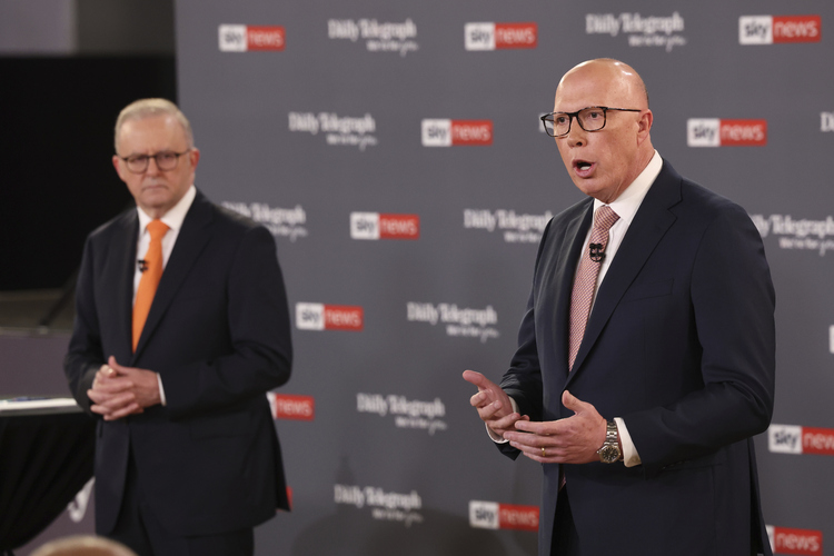 СподелиПремиерът на Австралия Антъни Албанезе и лидерът на опозицията Питър