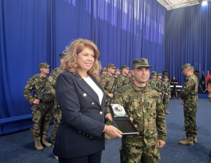 ОБНОВЕНА Българските воини в Косово са гарант за сигурността не само на България, но и на целия регион, заяви вицепрезидентът Йотова в Прищина