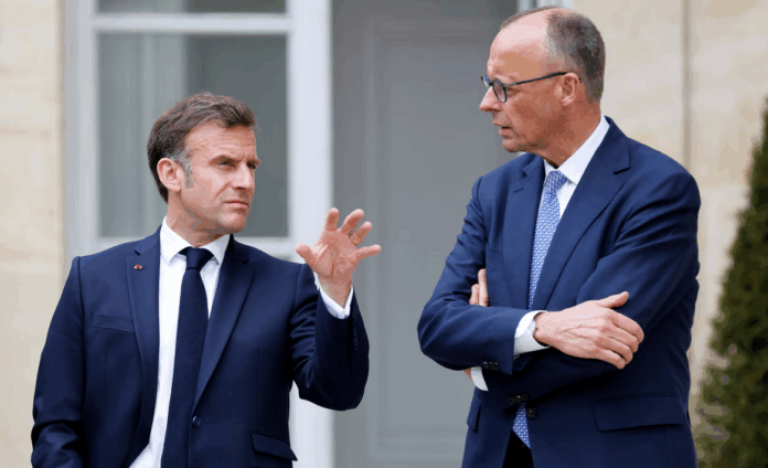 Фридрих Мерц и Еманюел Макрон