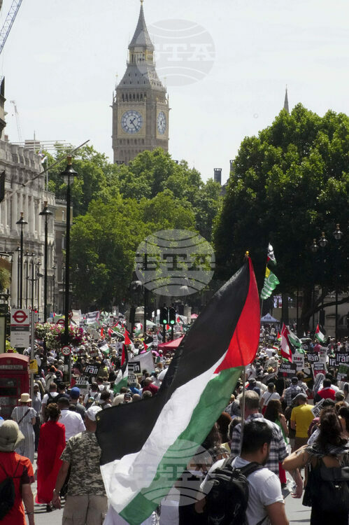 СподелиДесетки хиляди хора участват в демонстрация в Лондон в подкрепа