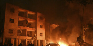 Компанията за морска сигурност "Амбри" съобщи за пожар в електроцентрала в близост до израелското пристанище Хайфа след иранска атака