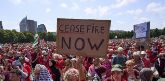 Над сто хиляди души протестираха в Брюксел и Хага срещу израелската военна операция в ивицата Газа