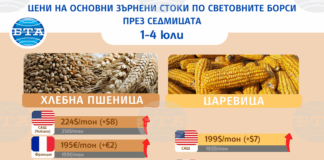 Цените на основните зърнени стоки тръгват нагоре по световните борси в първата седмица на юли, сочат данните на ССБ