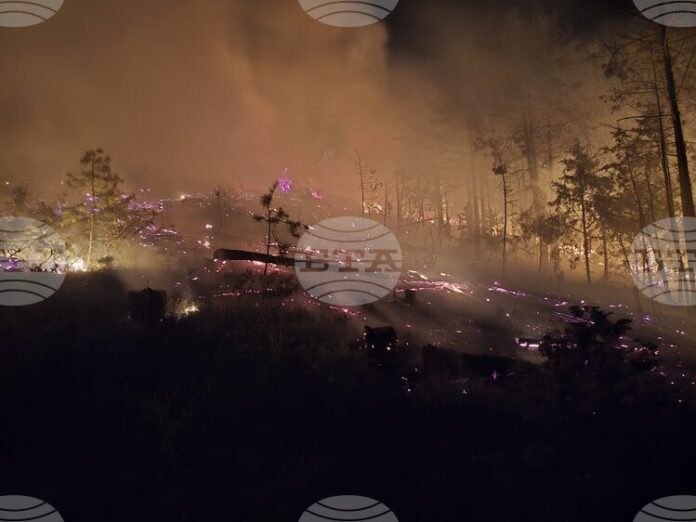 Хеликоптер ще се включи в гасенето на голям пожар над село Илинденци, община Струмяни