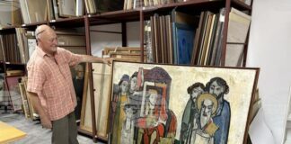 Картина на художника Янаки Манасиев от фонда на галерията в Търговище е реставрирана в София