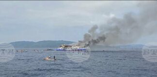 Петима загинали и близо 300 спасени при пожар на ферибот в Индонезия