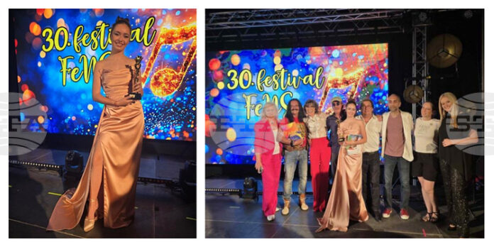 Певицата Дани Илиева спечели голямата награда на международен фестивал в Словения