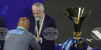 Президентът на Наполи Аурелио Де Лаурентис обеща нов стадион след три години