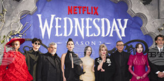 Световната премиера на втория сезон на сериала Wednesday се състоя в Лондон